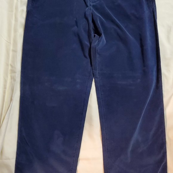 NWT Vintage 32-33x 32 Indigo Palms Chino Corduroy Blue Relaxed Fit Pants - Picture 3 of 13